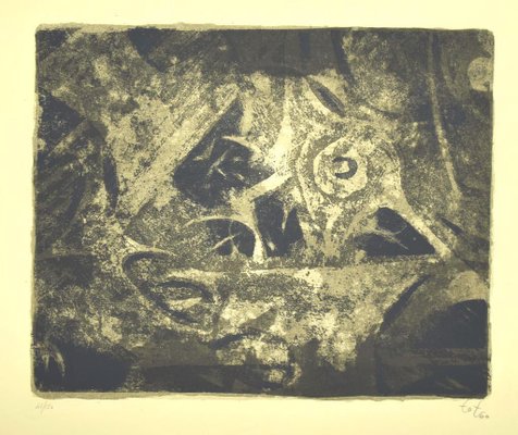 Amerigo Tot, Composition, Lithograph, 1960s-ZCI-871641