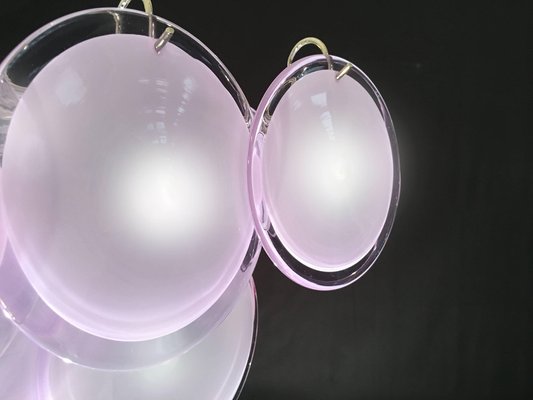 Amethyst Murano Disc Chandelier, 1970s-MBH-1032366