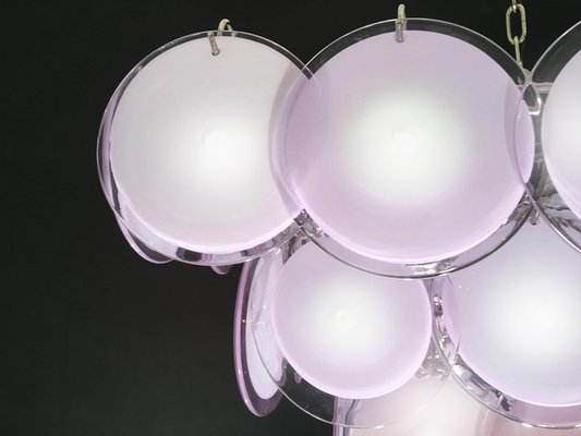 Amethyst Murano Disc Chandelier, 1970s-MBH-1032366