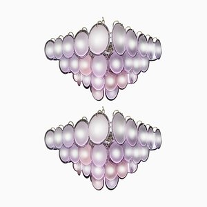 Amethyst Murano Disc Chandelier, 1970s-MBH-1032366