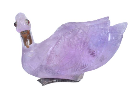 Amethyst Swan Figurine-WVL-2022425