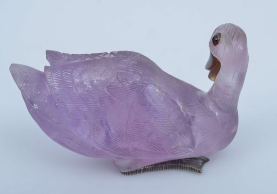 Amethyst Swan Figurine-WVL-2022425