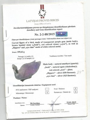 Amethyst Swan Figurine-WVL-2022425