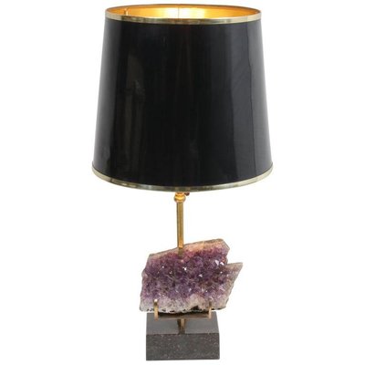 Amethyst Table Lamp in the Style of Willy Daro, 1970s-GG-601349