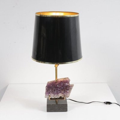 Amethyst Table Lamp in the Style of Willy Daro, 1970s-GG-601349