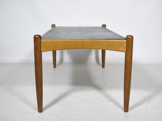 Amiral Coffee Table in Oak with Slate by Eric Merthen, 1960s-LVS-1742394