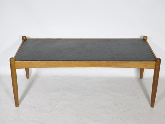 Amiral Coffee Table in Oak with Slate by Eric Merthen, 1960s-LVS-1742394