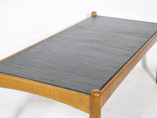 Amiral Coffee Table in Oak with Slate by Eric Merthen, 1960s-LVS-1742394