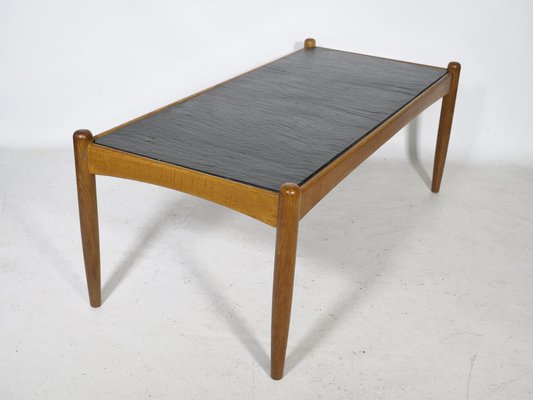 Amiral Coffee Table in Oak with Slate by Eric Merthen, 1960s-LVS-1742394