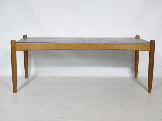 Amiral Coffee Table in Oak with Slate by Eric Merthen, 1960s-LVS-1742394