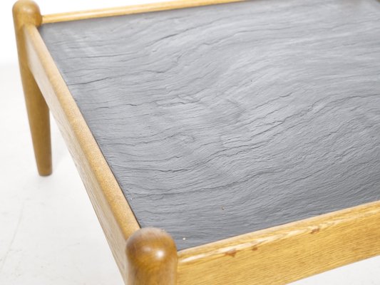 Amiral Coffee Table in Oak with Slate by Eric Merthen, 1960s-LVS-1742346