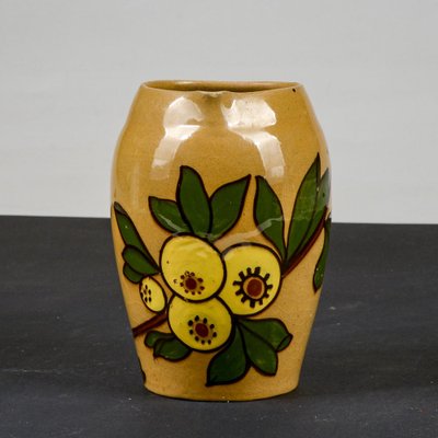 Amphora Enameled Ceramic Vase by G. Matricardi Ascoli Piceno-RAQ-1774944