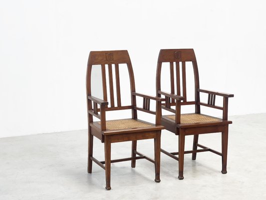 Amsterdamse School Easy Chairs, 1950s, Set of 2-XLH-1779827