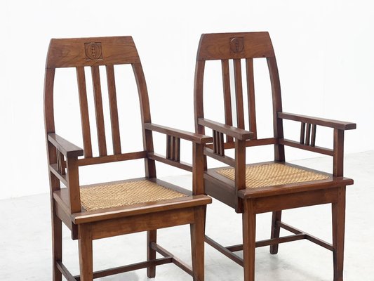 Amsterdamse School Easy Chairs, 1950s, Set of 2-XLH-1779827