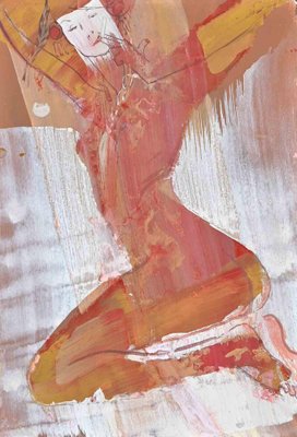 Anastasia Kurakina, Nude of a Woman, Watercolor, 2018-ZCI-1762083