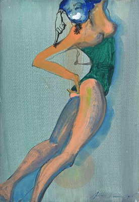 Anastasia Kurakina, Nude, Watercolor, 2016-ZCI-1762094