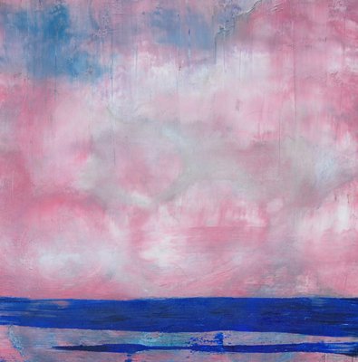 Anatta Lee, Marine Landscape in Pink, 2023, Acrylic on Canvas-QNR-1776069