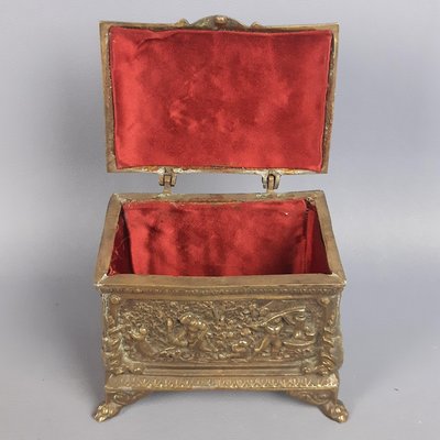 Ancient Bronze Box Casket by Bruno Ronzetti, 1890s-PWG-2034504