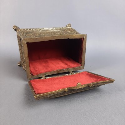 Ancient Bronze Box Casket by Bruno Ronzetti, 1890s-PWG-2034504