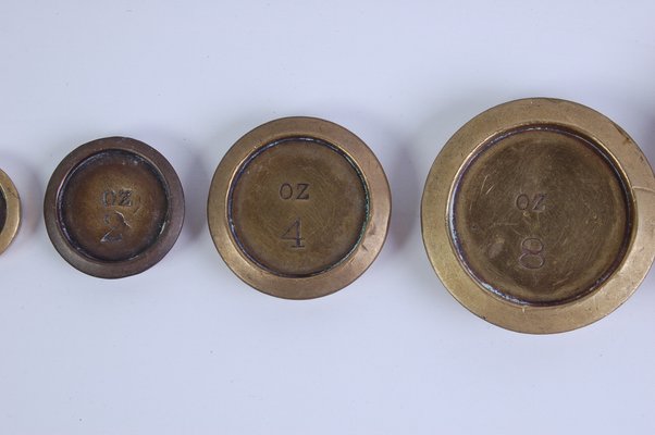 Ancient Double Plate Libra Ottone and Wood Libra from W&TY Lt Makers, Birmingham, 1930s-XSG-1420356