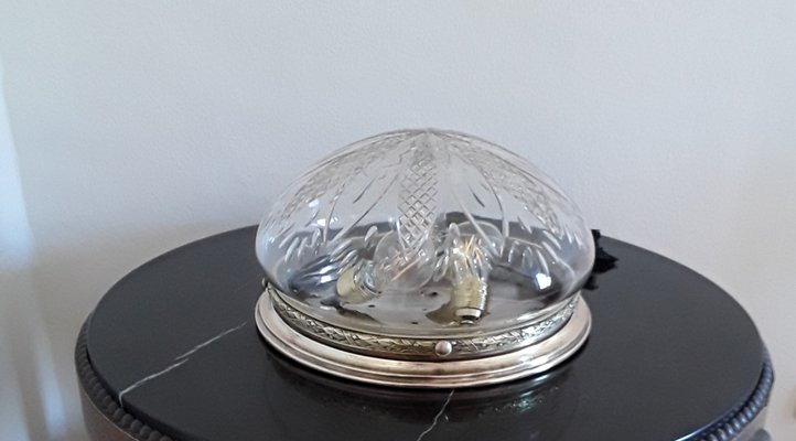 Ancient German Round Ceiling Lamp, 1900s-HOI-1383318