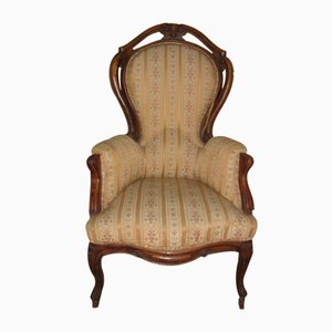 Ancient Italian Walnut Armchair-CDG-1422829