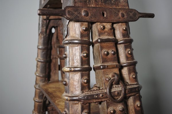 Ancient Shelving in Indian Teak Wood-KNM-1093706