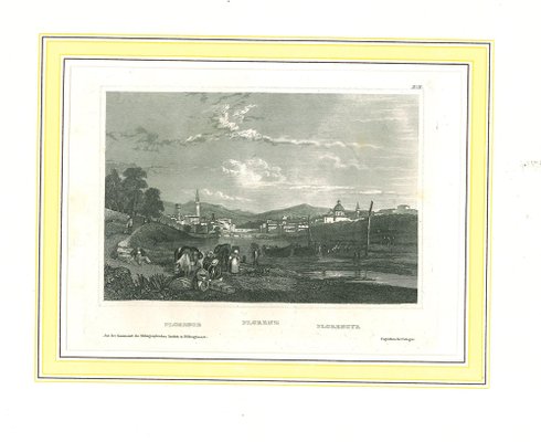 Ancient View of Florence, Original Lithograph, 1850s-ZCI-1183878