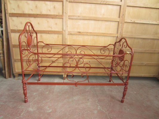 Ancient Wrought Iron Cot-CDG-1297454