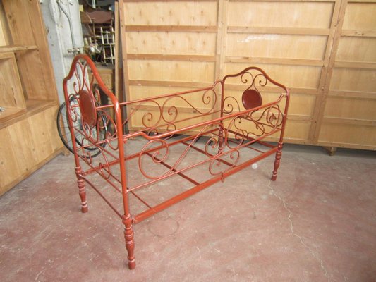 Ancient Wrought Iron Cot-CDG-1297454