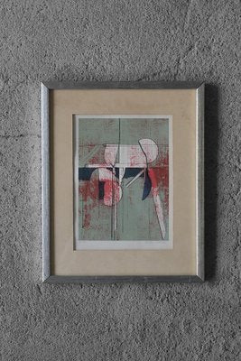 Anders Österlin, Composition, Color Lithograph, 1950s, Framed-ZAA-1749782