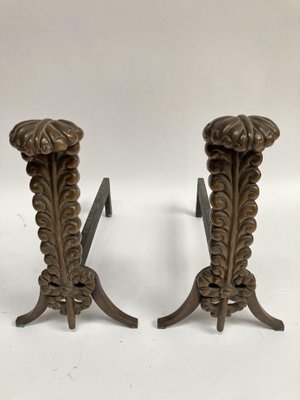 Andirons in Bronze, 1940s-VRR-1047441