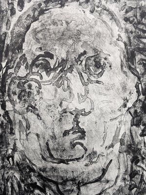 André Cottavoz, Self-Portrait, 1961, Lithograph-NRC-1703558