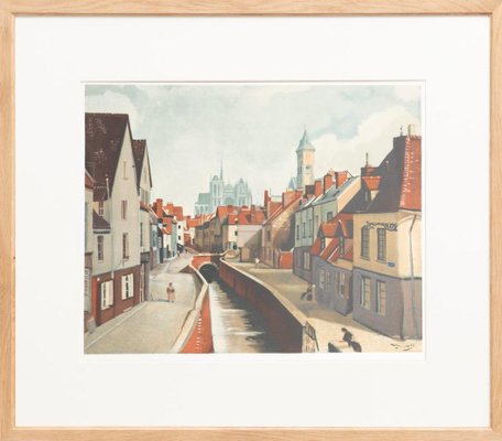 André Derain, Amiens, 1970s, Color Lithograph, Framed-WM-1325479