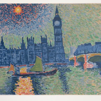 André Derain, Big Ben, 1972, Color Lithograph, Framed-WM-1278665