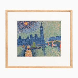 André Derain, Big Ben, 1972, Color Lithograph, Framed-WM-1278665