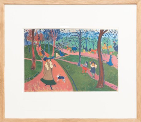 André Derain, Hyde Park, 1972, Color Lithograph, Framed-WM-1256917