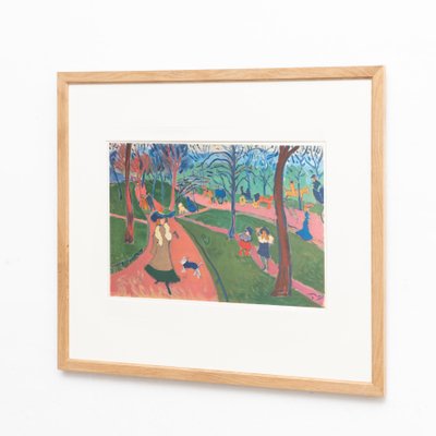 André Derain, Hyde Park, 1972, Color Lithograph, Framed-WM-1256917