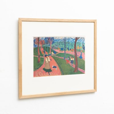 André Derain, Hyde Park, 1972, Color Lithograph, Framed-WM-1256917