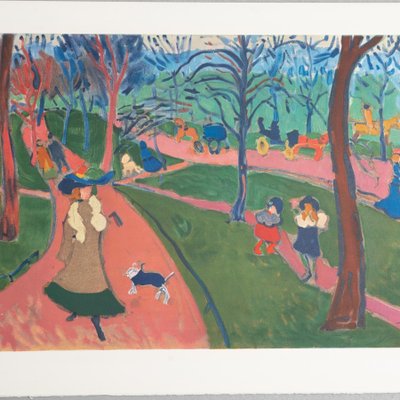 André Derain, Hyde Park, 1972, Color Lithograph, Framed-WM-1256917