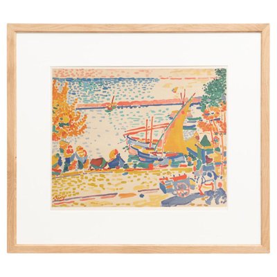 André Derain, Paysage à l'Estaque, 1972, Lithograph, Framed-WM-1192914