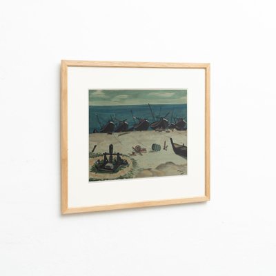 André Derain, The Small Harbour, 1970s, Color Lithograph, Framed-WM-1239819