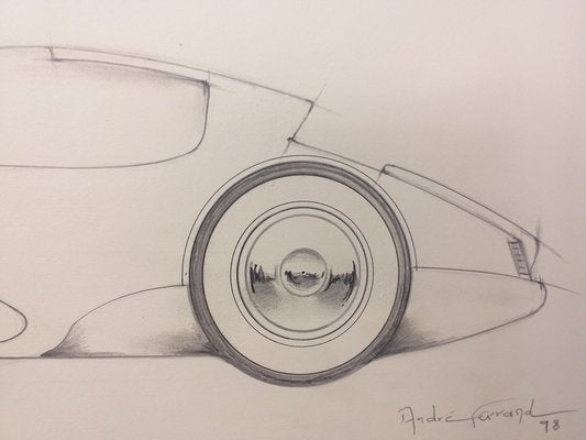 André Ferrand, Grand Coupé 1, 1998, Pencil & Ink-ICD-1345180