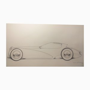 André Ferrand, Grand Coupé 1, 1998, Pencil & Ink-ICD-1345180