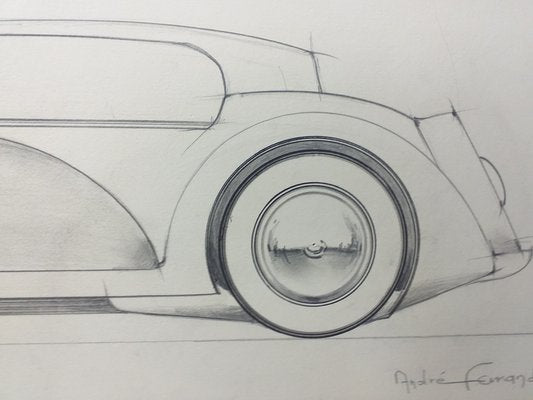 André Ferrand, Grand Coupé 3, 1998, Pencil & Ink-ICD-1345194