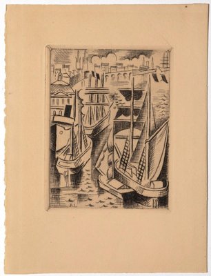 André Lothe, Bordeaux, Etching, Early 20th Century-ZCI-871502