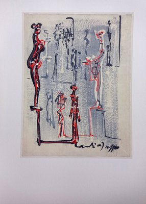 André Masson, At the Museum, Lithograph, 1981-NRC-1449005