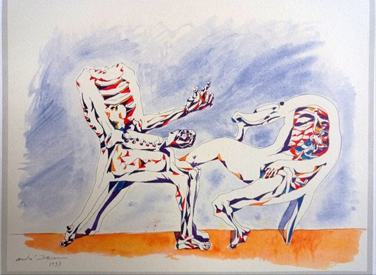 André Masson, Dialogue of Furniture, Lithograph, 1981-NRC-1448977