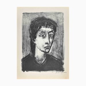 Andre Minaux, Portrait, Original Lithograph, Mid 20th Century-ZCI-1758968