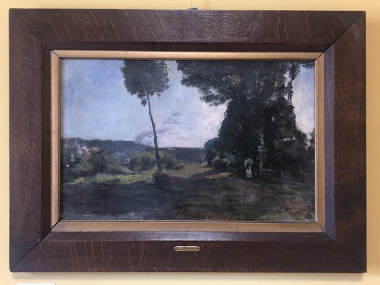 André Sinet, Painting, Oil on Canvas, Framed-TEP-1234675